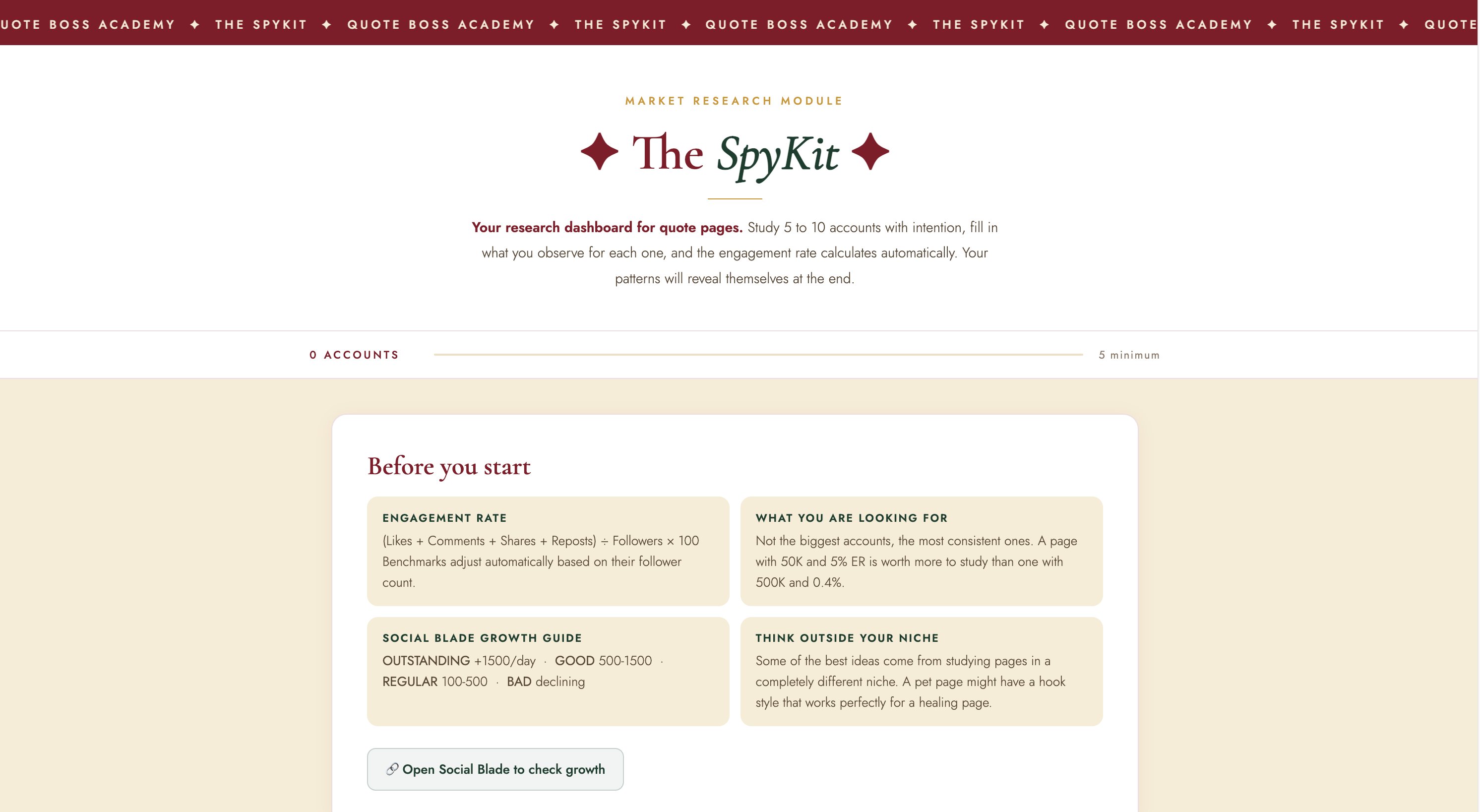 The SpyKit: engagement rate calculator and competitor analysis tool